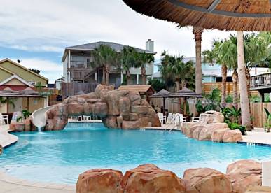heated shared pool in port aransas condo complex
