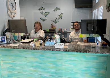 Just a couple of our customer friendly staff