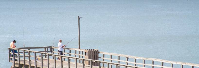A fishing pier in Port Aransas